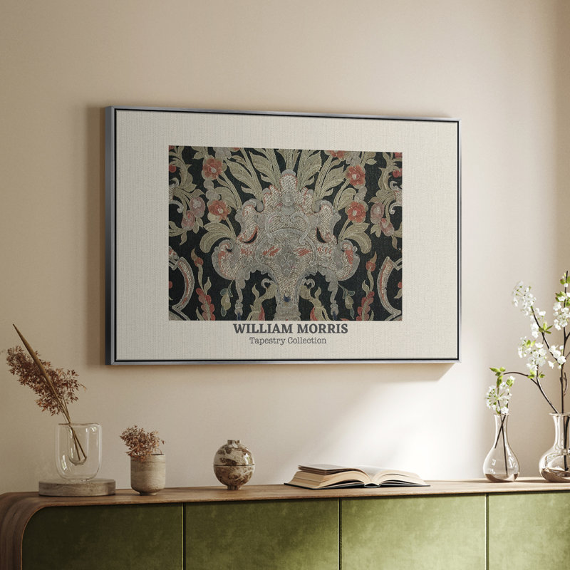 «Vintage Abstract Print-XLIX» sur toile, Argent, H 17 po x l 25 po