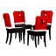 Housses de chaise de père Noël rouges 20 "