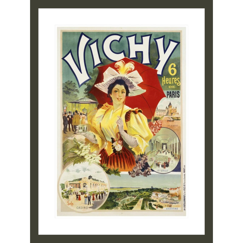 «Vichy» par Sala, impression giclée sur cadre, H 29,5 po x l 22,19 po