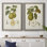 Toile encadrée de qualité supérieure Vintage Pears III - prête à être accrochée