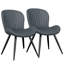 Chaise rembourrée avec pieds en métal-1770611756