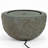 Round Bowl LED Outdoor Bubble Fountain - Gray-1345597759-1345597753