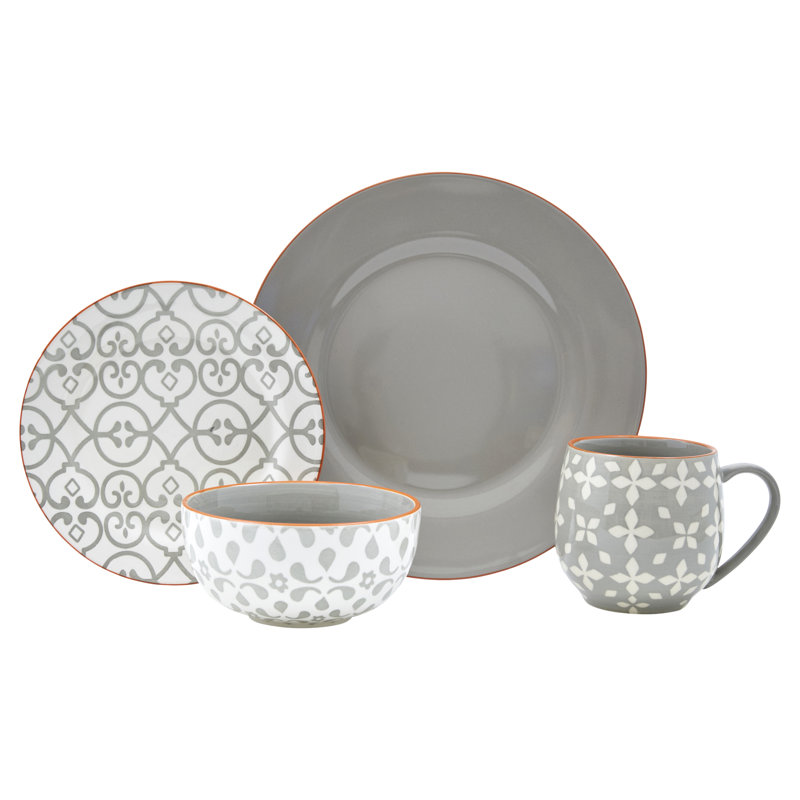Piece Ceramic Dinnerware Set - Service for 4