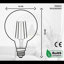 Vintage LED E27 Bulb, Edison G95 Screw 4W (40W Equivalent) LED Filament Dimmable Globe Bulb, 450 Lumen Warm White 2700K Amber Glass Light Bulb, 90% Energy Saving, Pack of 5