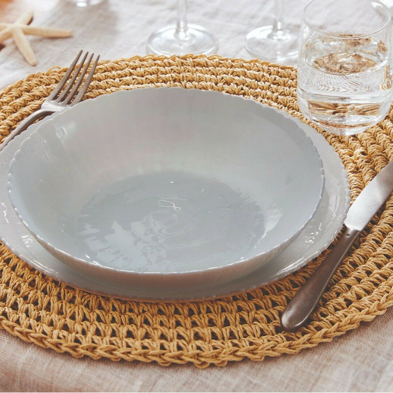 House Of Hampton Hammonds Serving Bowl, Grey
