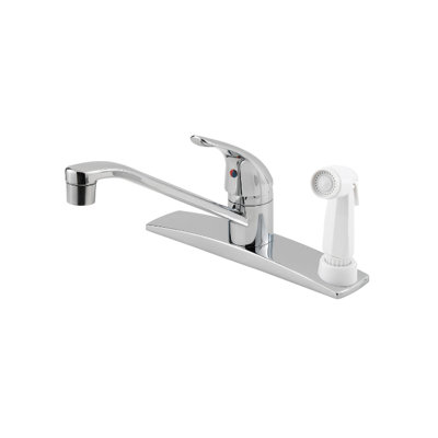 Pfirst Series Single Handle Deck Mounted Kitchen Faucet with Side Spray