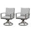 Fauteuil de patio pivotant avec coussin Jeitt