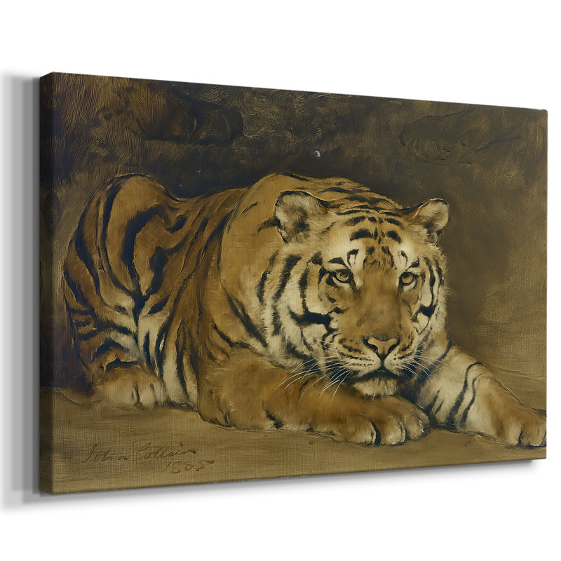 A Tiger-John Collier-Gallery Wrapped Canvas-1885, 24 x 36