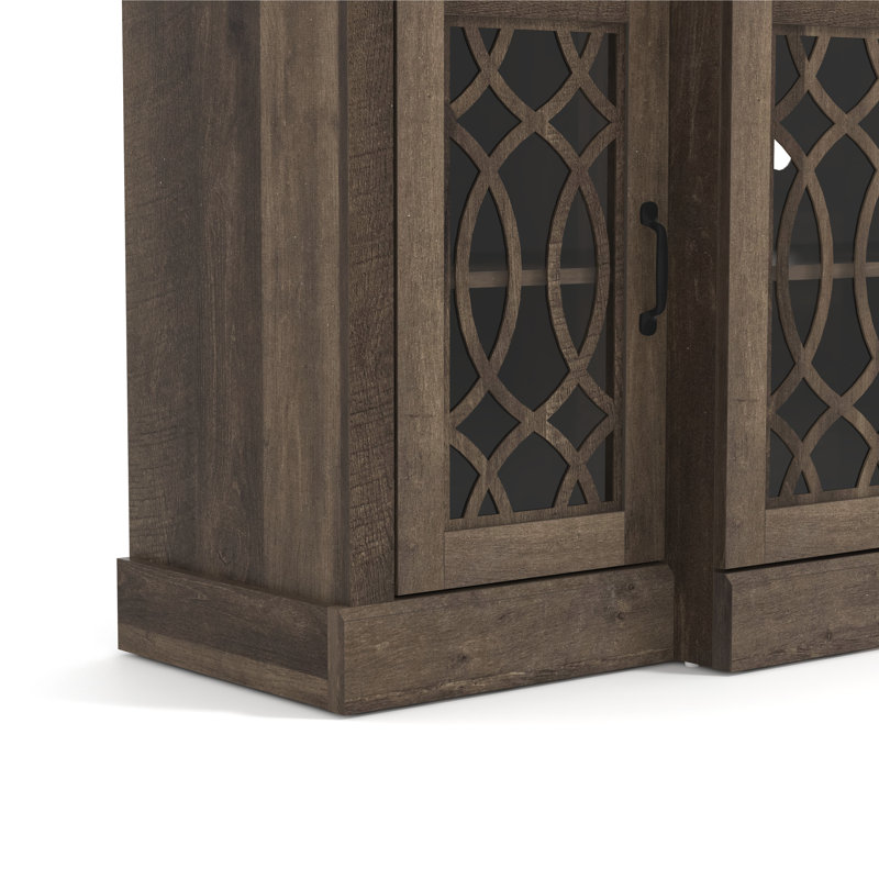 Allivia 60.4" W 4-Door Accent Sideboard, Dark Dusty Oak