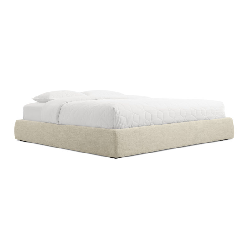 Lid Upholstered Storage Bed, Full, Thurmond Light Gray, Lift Up Storage