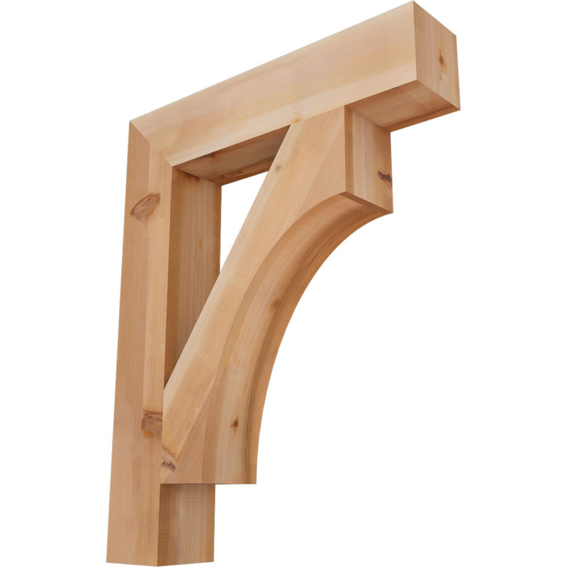 Support Westlake Block, Cèdre rouge de l'Ouest (lisse), H 38 po x l 5,5 po x P 30 po