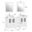  Ensemble de meuble-lavabo double 60 "avec miroir 60"-23188985