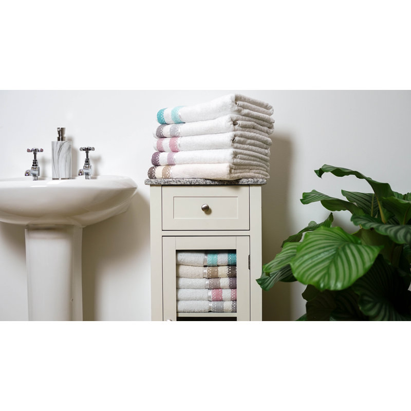 Vesta Crochet Bath Towel Single, Duck Egg