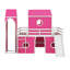 Lit mezzanine double avec glissade et tour