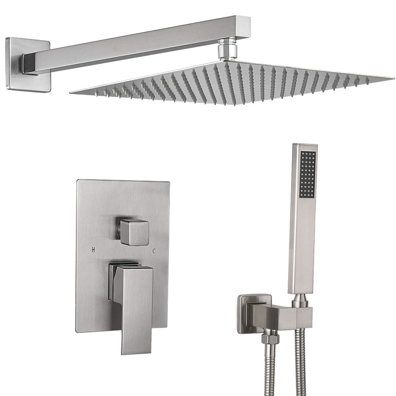 Diverter Complete Shower System, Brushed Nickel
