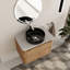 Ensemble de meuble-lavabo mural 30 po avec plateau en pierre reconstituée Eaton-441496828