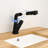 Matte Black Pull - Down Bathroom Faucet , Three Water Patterns, Flexible Spout Movement, Easy Temp Control With Color, Flow Modes, Dual Mode Function, Ceramic Valve-121639345
