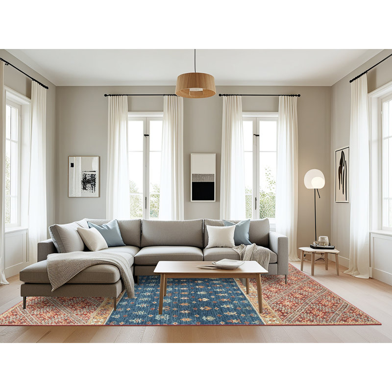 Abstract Indoor Rug, Rectangle 8' x 12'