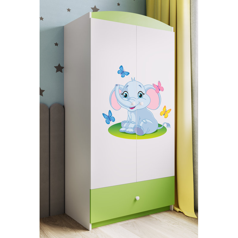 Cicero 2 Door Wardrobe, Lime Green