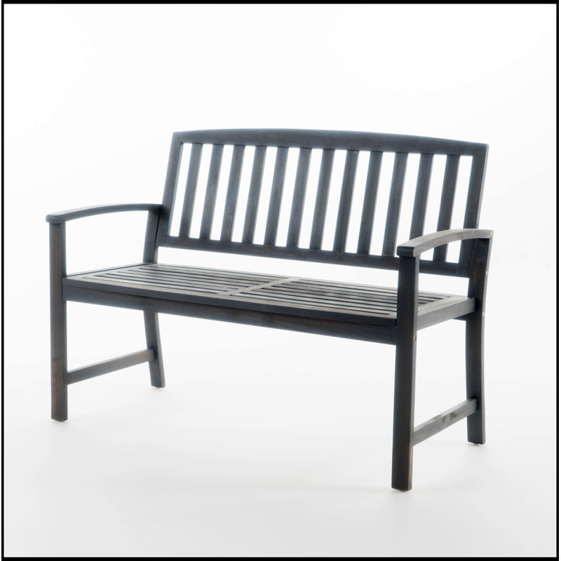 Banc en bois Farmhouse, Gris foncé