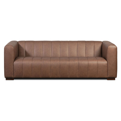 Canale Full-Grain Genuine Italian Leather Tufted Sofa