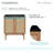 Classe 30" Freestanding Bathroom Vanity in Golden Oak with Black Sink Top-1359200111-1349872249