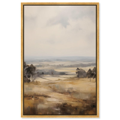 Rolling Hillside Retro Landscape by Art Remedy