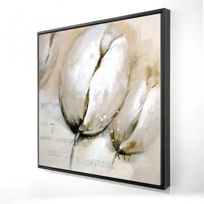 " Tulips With Typography "