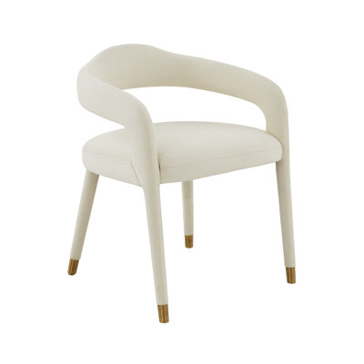 47.8cm H Velvet Upholstered Armchair