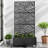 Metal Planter Box with Trellis with Wheels-1412848772