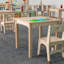 Table d'activités de classe préscolaire en bois Bright Beginnings-86004680