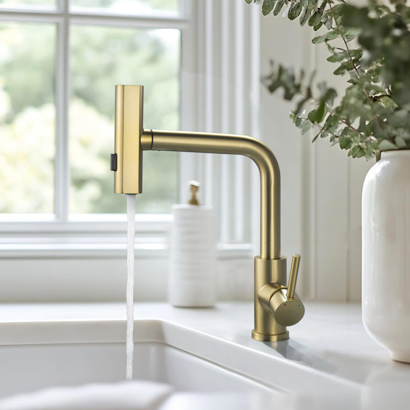 Dilon Colour Kitchen Faucet, Gold