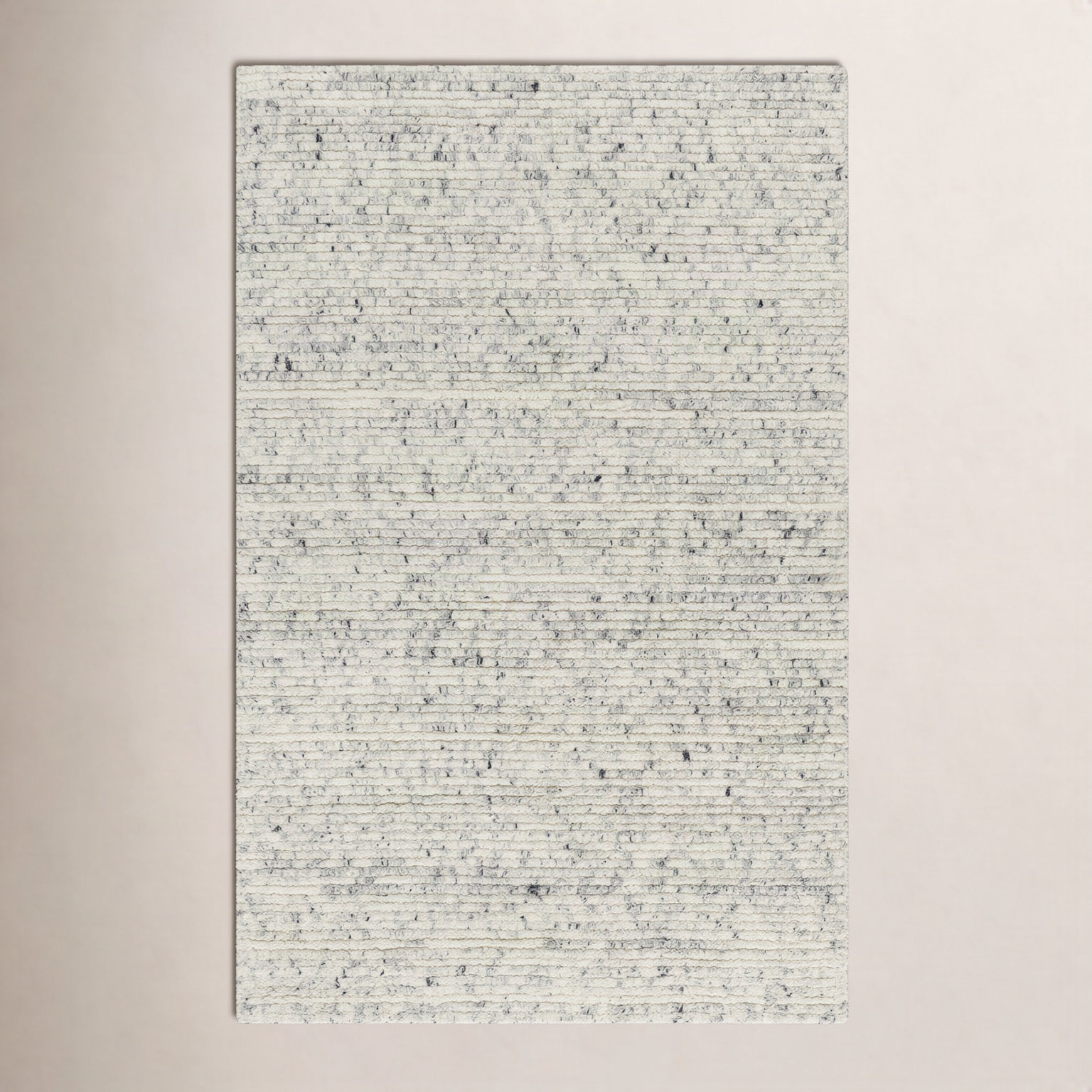 Morell Hand-Loomed Ash Wool Rug, Rectangle 5' x 7'6"