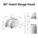 30'' 900 CFM Convertible Insert Range Hood with LCD 4-Speed Touch Control, Remote in Stainless Steel