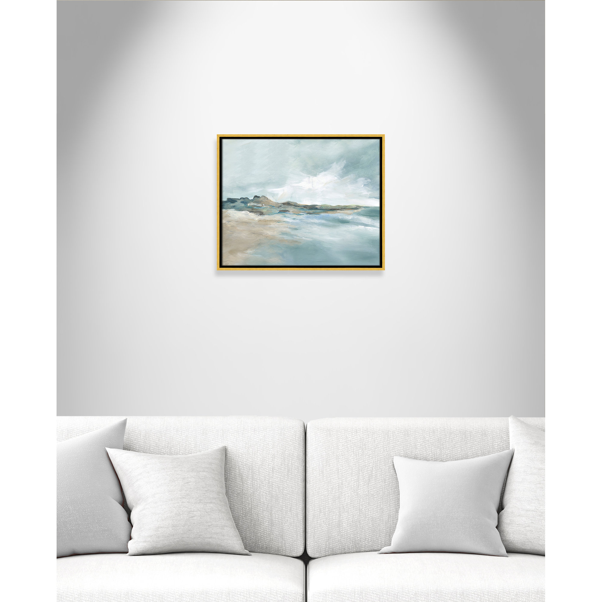 Sandpoint Print by Carol Robinson, 17.5" H x 21.5" W, Gold