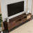 Wood Fashionable TV Stand for 75 Inch TVs with Soft-Closing and Drop-Down Door, Modern TV Consoles