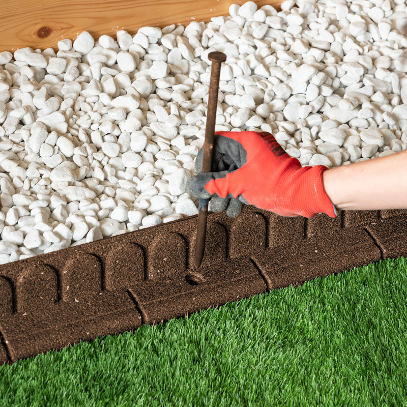 Mower Edge Garden Border 1.2m - Pack of 2, Brown