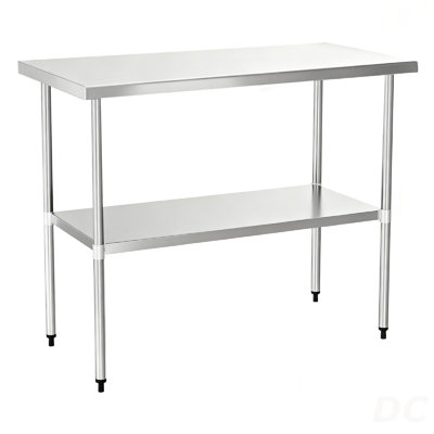 30" X 30" 18-Gauge Stainless Steel Commercial Work Table