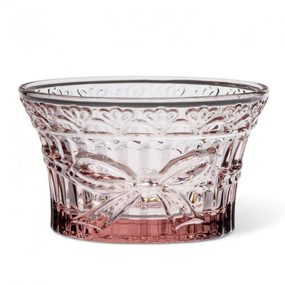 Low With Bow Accent Snack Bowl