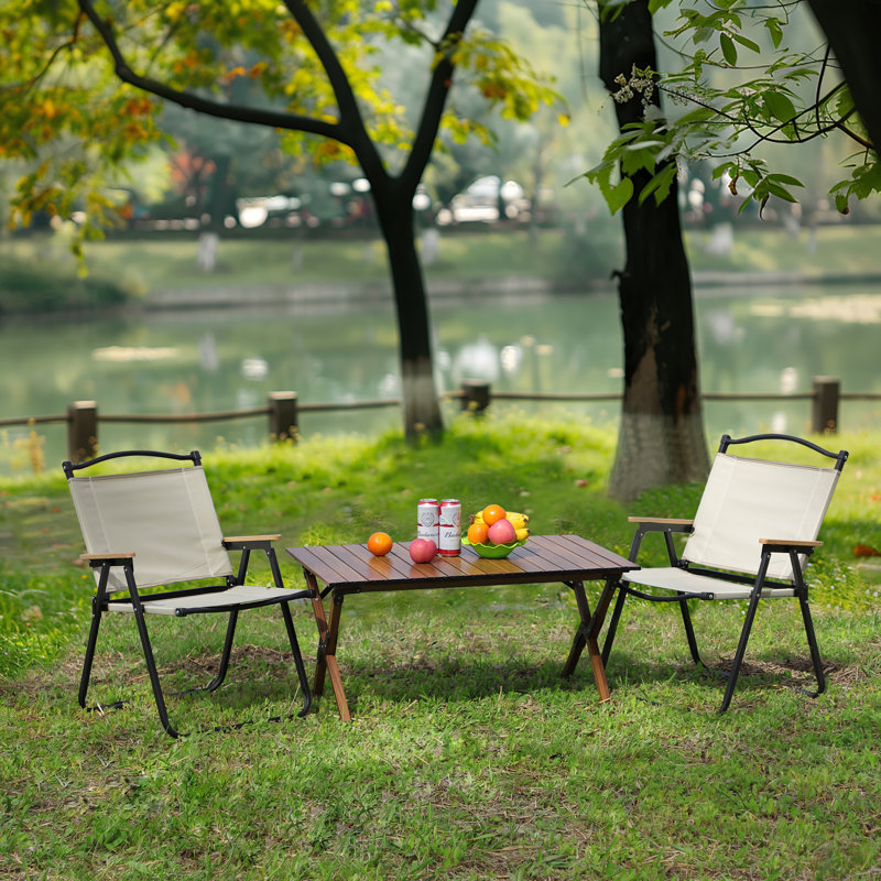 Ensemble repas pour 2 personnes Arshman, ensemble repas pour patio 3 pièces