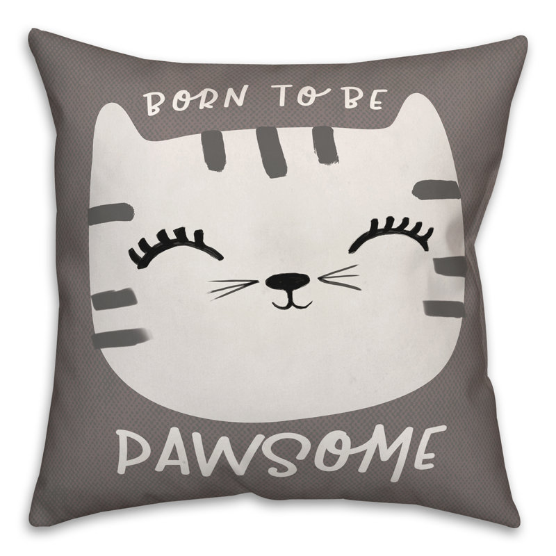 Throw Pillow, 18" x 18", Gray