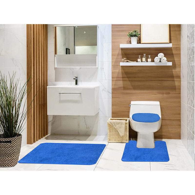 Ensemble de tapis de bain Mckeel, Bleu océan