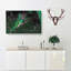 Green-Crowned Hummingbird In Abstract - Wrapped Canvas-55309548
