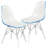 Culley Modern Acrylic Side Chair – Armless Transparent Accent Chair Lightweight Molded Plastic Seating for Dining Room, Kitchen, Vanity, Office, or Banquet-87689704-123385364
