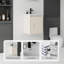 Meuble-lavabo flottant 16 po avec lavabo, porte à fermeture en douceur, lavabo en céramique, contreplaqué, kaki-36734448-36734457