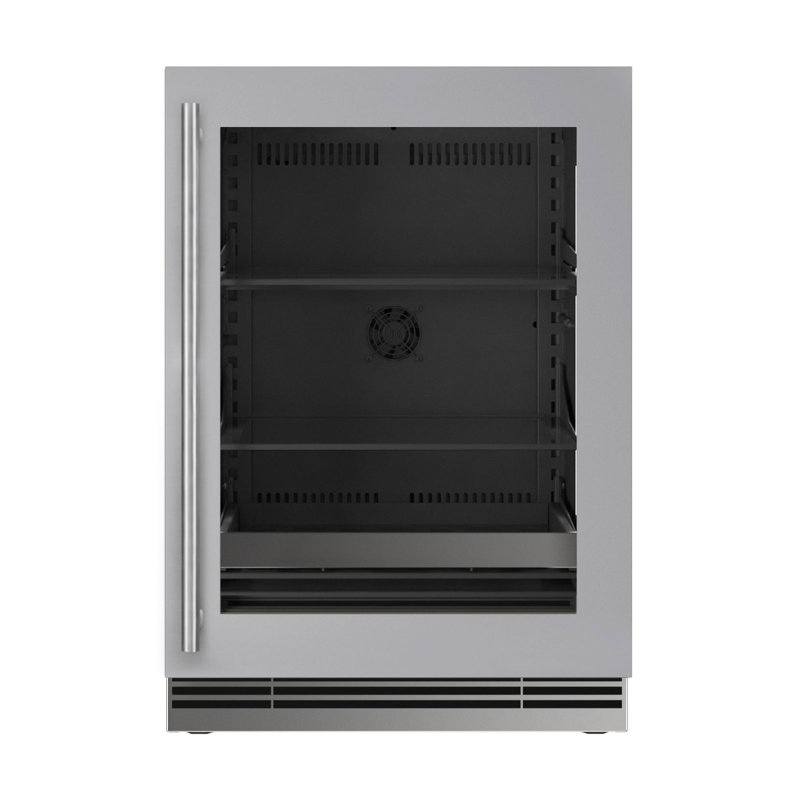 U-Line 24"W. Home 5.1 Cu.Ft. Beverage Center - Panel Ready, Stainless Steel Frame