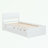 Modern Bed Frame With Twin Trundle For High Gloss Headboard And Footboard-111702678