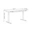 Bureau rectangulaire en noyer massif avec 2 tiroirs-1281001714