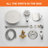 12 Inch Wall Mount Shower System With Hand Shower Single Handle Shower Faucet Set Brass Waterfall Shower Trim Kit With Tub Spout-116307562