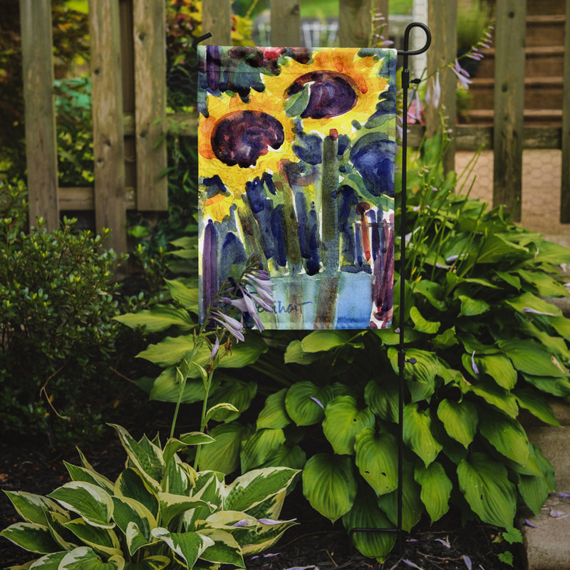 Drapeau de jardin 2 côtés tournesol